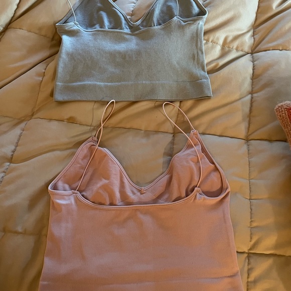 JUST THE BLUE ONE!!! Free People brami - bra / cami - size M/L COLOR BLUE - Picture 2 of 2